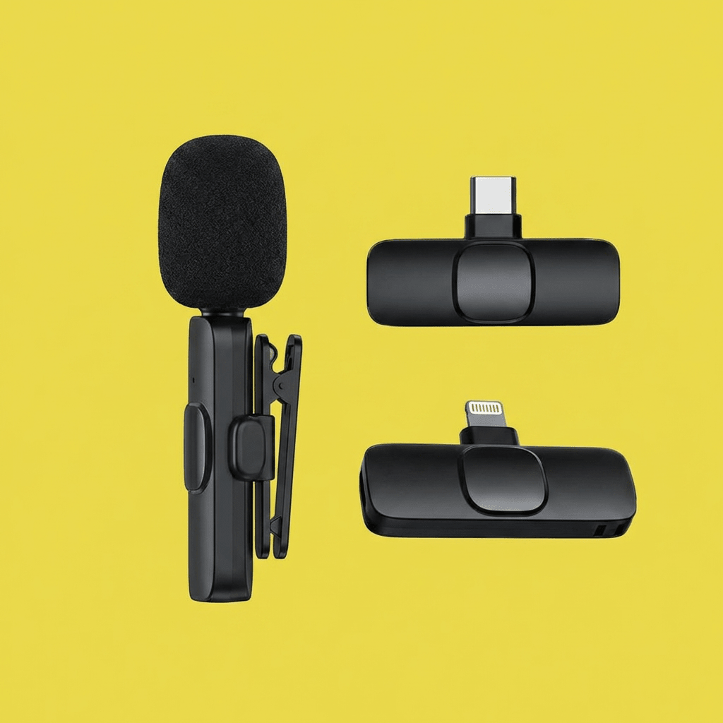 Wireless Lavalier Microphone – Clear Audio for iPhone & Android - GlowTech