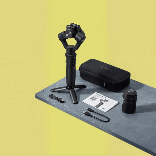 3 - Axis Action Camera Stabilizer for Smooth Video Recording - GlowTech