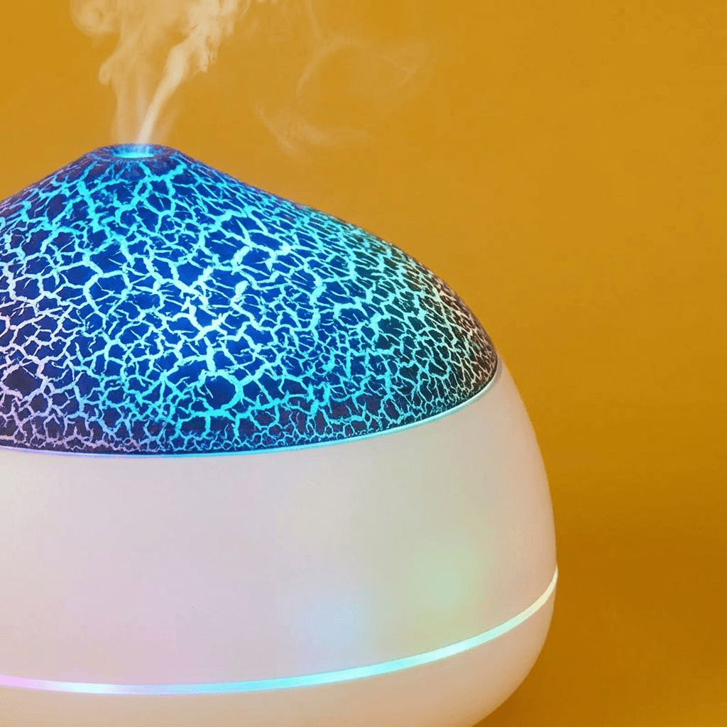 Volcano Aroma Diffuser Essential Oil Household Ambience Light Humidifier - GlowTech