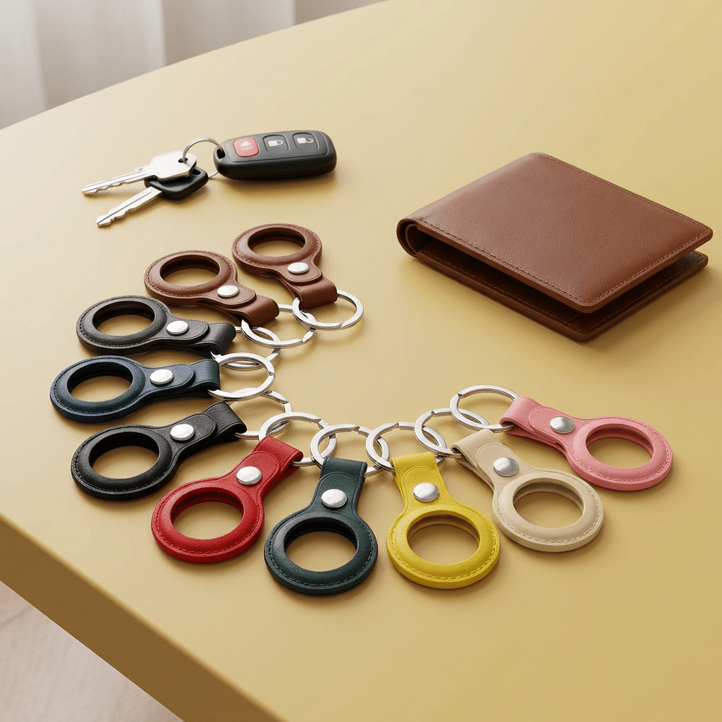 Air Tag Leather Case – Protective Cover for Tracker - GlowTech